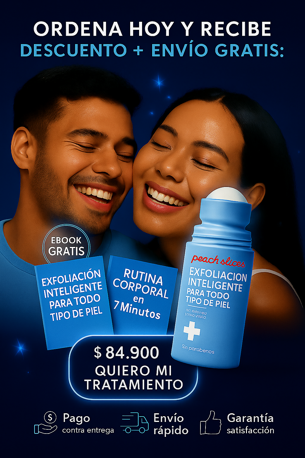 Peach Slices™️ – Tratamiento Roll-On para Vellos Encarnados que Suaviza, Desinflama y Deja la Piel Lisa al Instante ✅